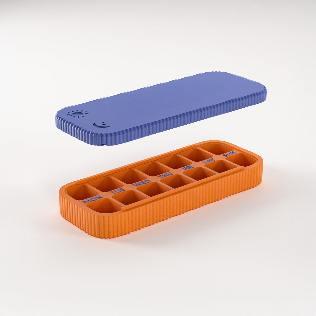 Personalized Weekly Pill Organizer – Travel 7-Day AM/PM Case
