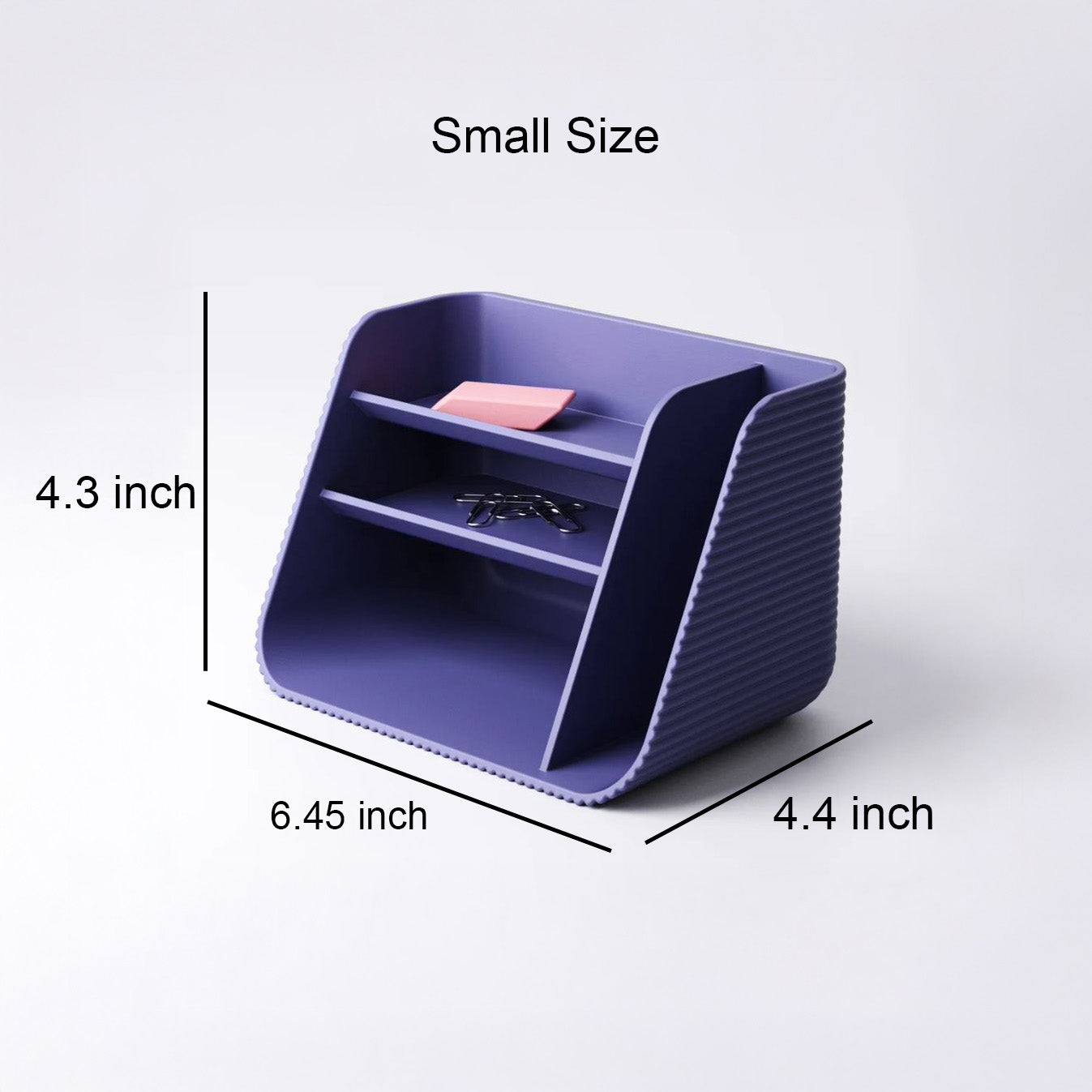 Modern Ribbed Desk Organizer & Pen Holder