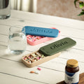 Personalized Weekly Pill Organizer – Travel 7-Day AM/PM Case