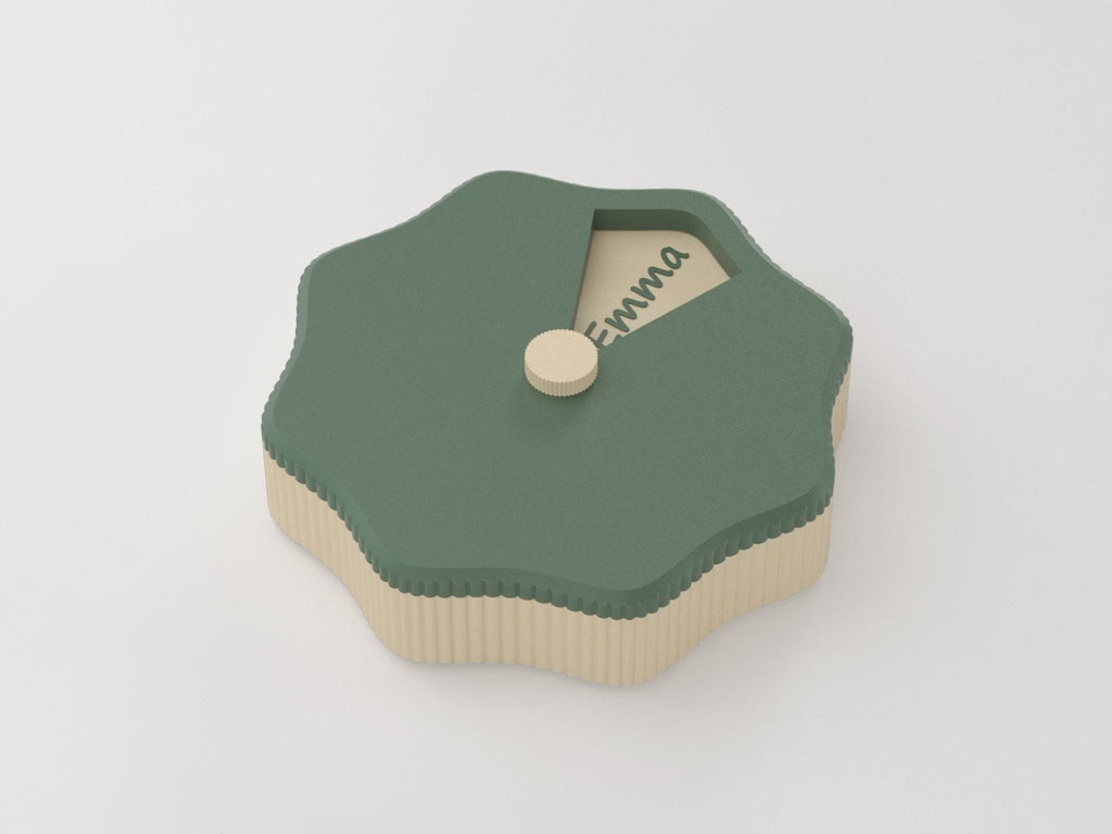 Personalized Weekly Pill Organizer with Magnetic Lid